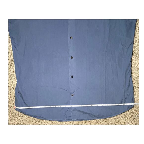 Lacoste Blue Button Down Dress Shirt - Tailored Fit - Size 43 - Picture 7 of 15